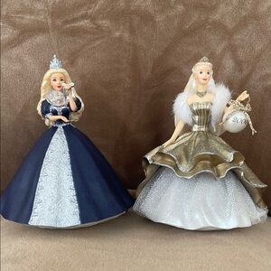 Vintage Barbie and Avon ornament bundle